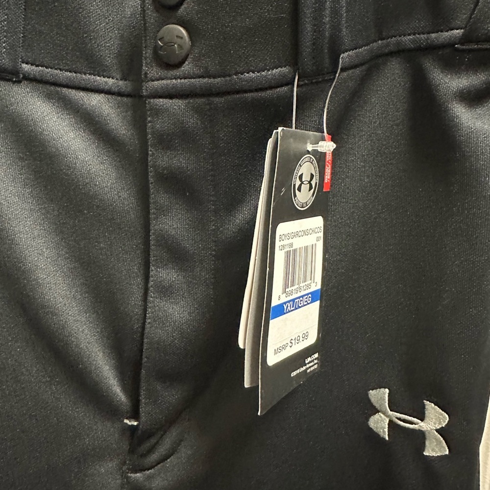 Under Armour Black Performance Pants YXL/ NWT604 - Picture 2 of 3